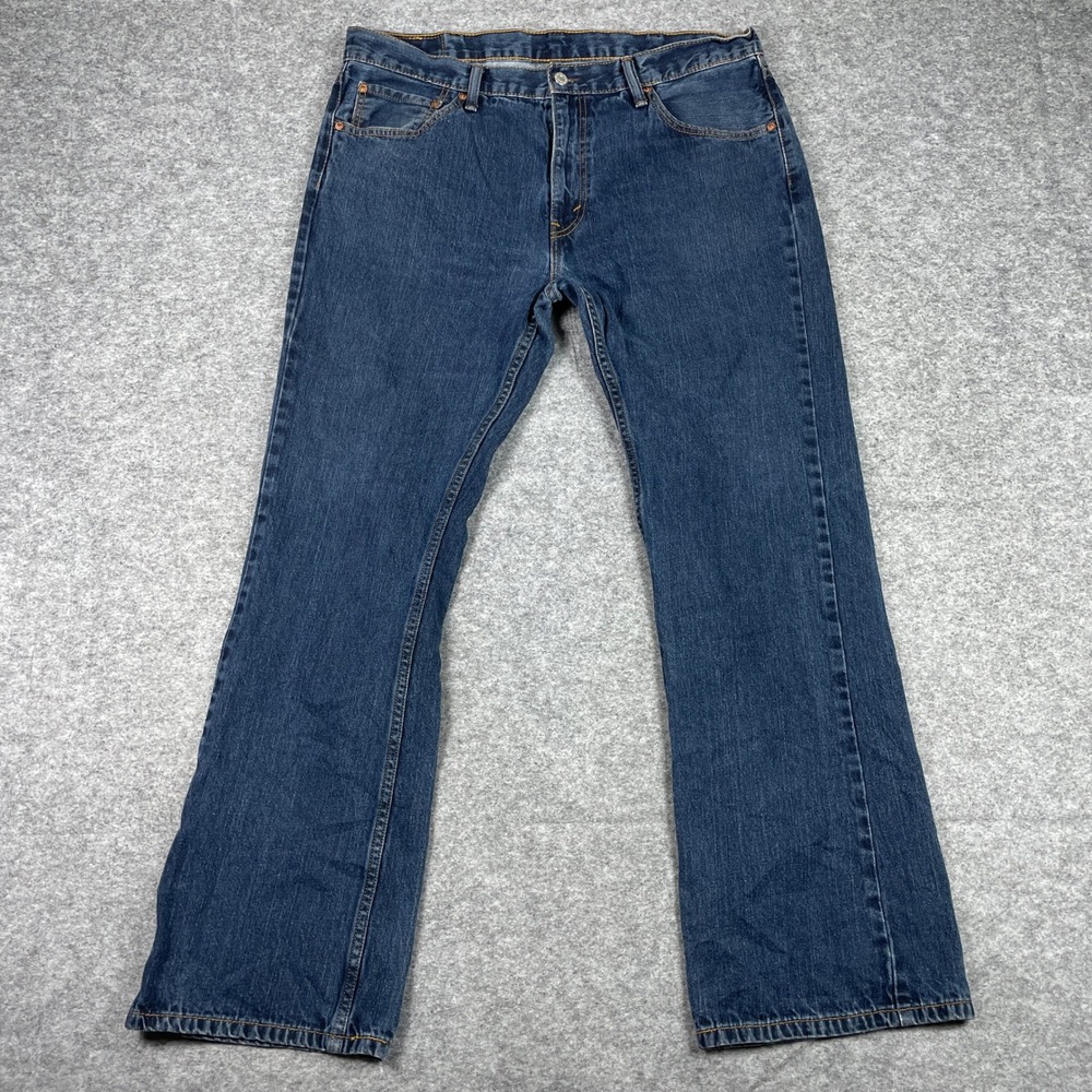 Levis Jeans Mens 38x32 (Fits 36x31) Blue 527 Slim Bootcut Denim Denim Pants